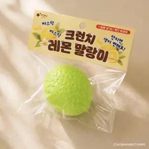 포포팬시 레몬 크런치 말랑이 슬라임 슬랑이 스트레스볼 스퀴시 장난감 촉감놀이