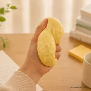 포포팬시 피넛버터 크런치 말랑이 슬라임 슬랑이 스트레스볼 스퀴시 장난감 촉감놀이