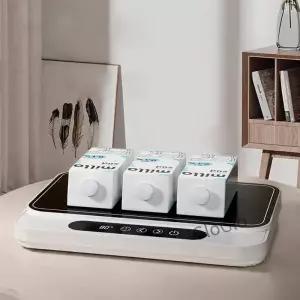 50W 머그컵 워머 히터 전기 핫 플레이트 9단계 온도 조절 터 가열 도시락 우유 커피 가정용 사무실용 220V
