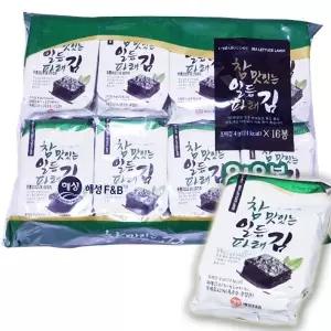 생활 일등 명절선물세트 식자재 밥반찬 16봉 도시락김 파래김 김세트 하니D1