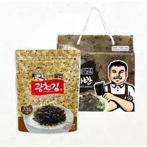 3대째 달인 김자반 60g 5봉 세트 콩가루 김자반 | 광천김 | 먹기편한 팬트리 바삭한 고소한 천일염 신선한
