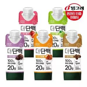 빙그레 더단백 드링크 5종 250ml 18팩 단백질 프로틴