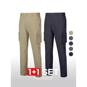 1+1 김영주골프 남성 멀티필드 스트레치 골프 카고 바지(M7OPSP13)