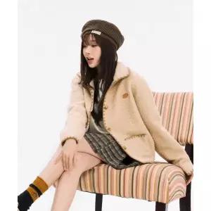 매장정품 와키윌리 WACKY WILLY [지젤 ]우먼스 시어링 스티치 자켓 베이지 WA2503JK66BE 726594