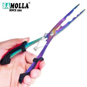 길어지는 다기능 낚시 펜치 420 스테인레스  태클 기어 가위 후크 리무버 바다 아웃도어 도구 라인 커터