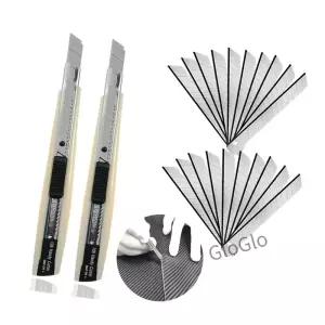NeoWrap 9mm 자동차 랩 비닐 종이 커터 자동 유틸리티 나이프 탄소 스티커 데칼 필름 벽지 절단 도구 DIY