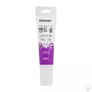 한울숨 핸드씰 욕실용 실리콘 실란트 투명 100ml 샷시수리 샤시실리콘