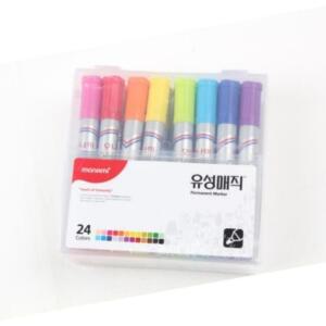 매직 세트 유성 마카 모나미 24색 둥근닙 2mm