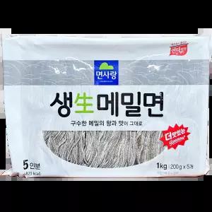 엄마손맛 면사랑 생메밀면 전문점용 1k 배달 국수