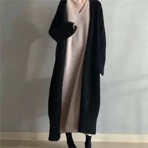 루즈핏 롱 가디건 데일리 빅사이즈 니트 여성 롱 가디건 가을