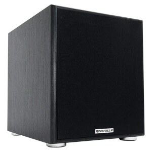 록빌 셰이커 10 블랙 600W 파워 서브우퍼 클래스 앰프 조절 가능한 크로스오버 MDF 인클로저 시어터 스튜디오용