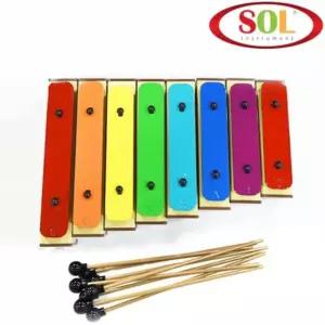 SOL 알토 실로폰 SOL-8RB 8음 무지개색상 말렛포함