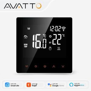AVATTO WiFi 스마트 온도 조절기  Tuya  Google Home  Alice용 전기 바닥 난방 워터/가스 보일러 원격 제어