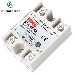 1PC 10A 25A AC-AC 단상 솔리드 스테이트 릴레이 AC SSR SSR-10AA 80-250VAC 220V ~ 24-380V
