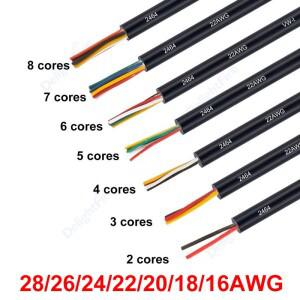전자 오디오 와이어 2 3 4 5 6 7 8 도체 유연한 12V 전기 자동차 케이블 LED 조명 스피커 트럭