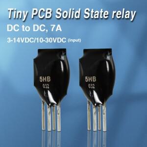 소형 미니 소형 PCB SSR 7A 솔리드 스테이트 릴레이 dc-dc 5V 12V