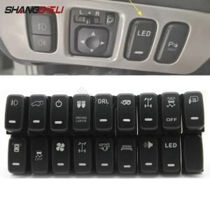 Mitsubishi Pajero V73 Lancer Outlander ASX L200 용 1Pc 빨간색 LED 키 스위치 안개등 주간 주행 DRL 전