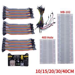 점퍼 와이어 40 핀 MB-102 브레드 보드 홀 830 포인트 65 솔더리스 PCB  Arduino 전원 모듈 용 DIY 개발