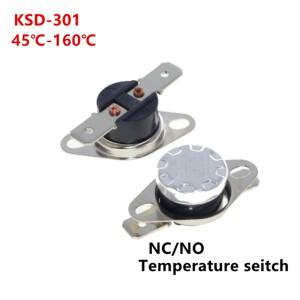 바이메탈 온도조절기 온도 스위치  열 제어  섭씨 40 ~ 160C  수동 리셋 75 80 85 65  2 개  KSD301