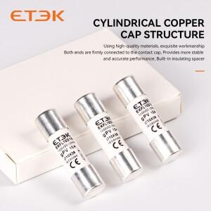 ETEK 솔라 DC 1000V PV 퓨즈 15A 20A 세라믹 10x38mm 태양광 시스템 보호용 EKFL-10D