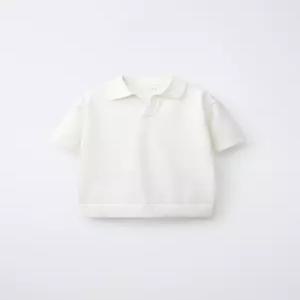 자라 키즈 ZARA KIDS 피케 니트 폴로셔츠 - 화이트 3471650250342114