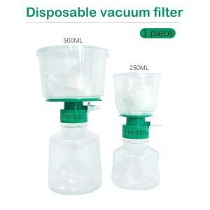 250/500/1000ml 실험실 무균 진공 여과 장치 0.22/0.45um PES 멤브레인 PVDF 병 필터가 있는 수신
