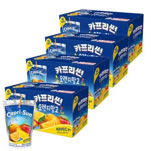 카프리썬 오렌지망고 200ml x 40입 (10입x4박스) 어린이음료 간식 휴대용 캠핑용