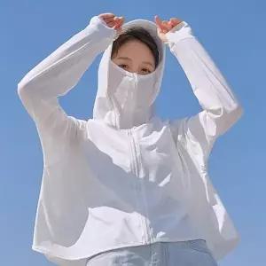 초경량 UV 햇빛 자외선차단 쿨링 후드티 망 uv마스크