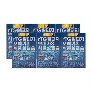 [하프클럽/기타]순 수식품 rTG 알티지 오메가3 1018mg x 60캡슐 x 6박스