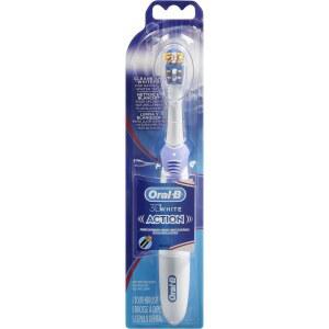 ORAL-B 3D 화이트 액션 파워 칫솔 1 카운트(색상은 다를 수 있음) 멀티 컬러