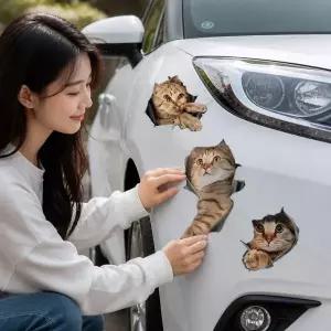 고양이 캐릭터 차량 스티커 데코 용품 자동차 꾸미기 튜닝 굿즈