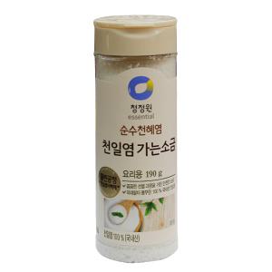 청정원 천일염 가는소금 190g 내벗
