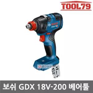 보쉬 GDX18V-200 충전 임팩 드라이버 렌치 18V 본체 6.35mm 드릴 브러쉬리스