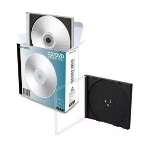 공CD/DVD 투명슬림케이스 10장/CD케이스/CD보관함 / 경질형 반투명