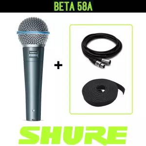슈어 BETA58 유선 마이크 SHURE BETA58A 케이블 패키지
