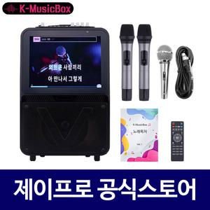 AV-1000 마이크2개포함 이동식 휴대용 노래방 스피커