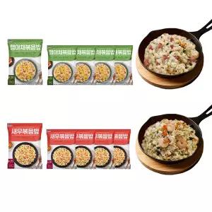 한우물 햄야채 볶음밥 250g 5봉 + 새우 볶음밥 250g 5봉 (총 10봉)