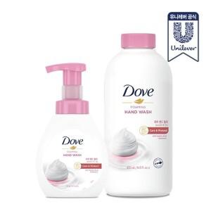 [하프클럽/도브]도브 포딩 핸드워시 피치 본품 240ml + 리필 430ml