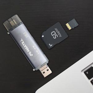 맥스틸 MT-R307 OTG 멀티 카드리더기 고속 동기화 커넥터 CF TF USB C타입 음성 영상 노트북 컴퓨터 호환성