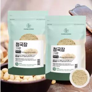 국산 청국장 가루 분말 국산콩청국장 바실러스균 발효식품 식이섬유 콩단백질  500g x2팩 