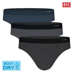 BYC 남성팬티 보디드라이 냉감속건 남자삼각팬티 3매입/땀을 빠르게 흡수 건조 쾌적한 착용감