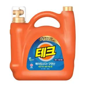 [겸용]테크 베이킹소다+구연산 실내건조 액체세제 일반드럼 5.5L 1개
