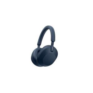 소니 WH-1000XM5 노이즈 캔슬링 무선 헤드폰 - 30시간 배터리 수명 오버이어 스타일 알렉사 및 구글 어시스턴트에 최적화 통화용 내장 마이크(파란색) 국제 버전 보증 없음