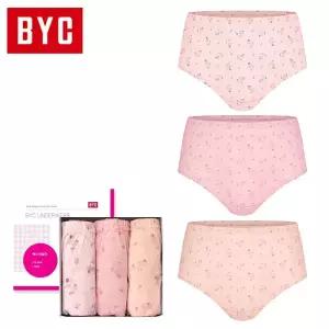 [BYC] WCF5393 BYC맥시여성삼각팬티_화이트나염