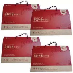 종근당 홍삼 녹용 프리미엄 30포 4박스 추석 설날 명절 부모님 선물 6년근 (1srr)