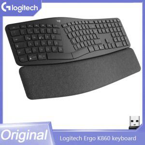 로지텍 Ergo K860 분할 손목 무선 받침대 블루투스 비즈니스 키보드, 포함, 104 PC 키, 인체공학적 노트북