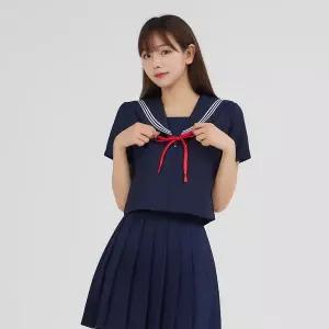 [지앤제이커머스]교복몰 네이비 플리츠 세라복 세트 반팔 일본교복_P356103712