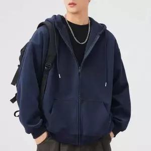 [HS라이프]후드집업 점퍼 맨투맨 아우터 남성 슬림 기모 3컬러 데일리
