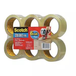 3M 스카치포장용테이프 투명 48mmx50M 6입 3615-6
