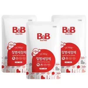 아기 유아 안전 젖병 세정제 거품 세제 리필 400mlx3